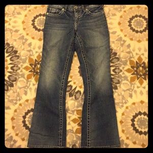 Silver bootcut jeans 👖